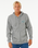 The Rip Curl Mens Tradition Zip Hoodie in Grey Marle