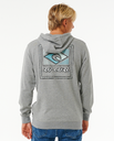 The Rip Curl Mens Tradition Zip Hoodie in Grey Marle