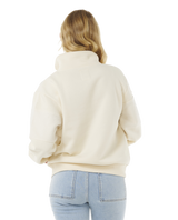 The Rip Curl Womens Fortaleza Half Zip Fleece in Beige