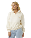 The Rip Curl Womens Fortaleza Half Zip Fleece in Beige