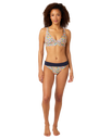 The Rip Curl Womens Afterglow Ditsy Roll Up Good Bikini Bottoms in Multi Colour