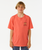 The Rip Curl Boys Boys Lost Islands Logo T-Shirt in Hot Coral