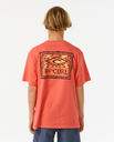 The Rip Curl Boys Boys Lost Islands Logo T-Shirt in Hot Coral