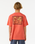 The Rip Curl Boys Boys Lost Islands Logo T-Shirt in Hot Coral