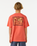 The Rip Curl Boys Boys Lost Islands Logo T-Shirt in Hot Coral