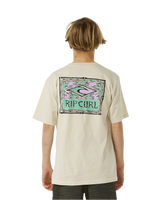 The Rip Curl Boys Boys Lost Islands Logo T-Shirt in Vintage White