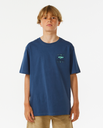 The Rip Curl Boys Boys Lost Islands Logo T-Shirt in Vintage Navy