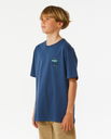 The Rip Curl Boys Boys Lost Islands Logo T-Shirt in Vintage Navy