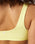 The Rip Curl Womens Custom Rib One Strap Bikini Top in Light Yellow