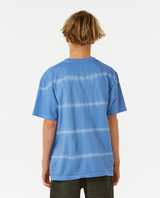 The Rip Curl Boys Boys Lost Islands Tie Dye T-Shirt in Blue Yonder