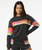 The Rip Curl Womens Surf Revival Panelled Sweatshirt in Washed Black