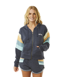 The Rip Curl Womens Surf Revival Zip Hoodie in Navy