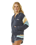 The Rip Curl Womens Surf Revival Zip Hoodie in Navy