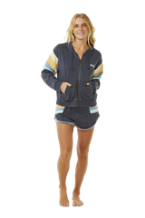 The Rip Curl Womens Surf Revival Zip Hoodie in Navy