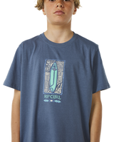 The Rip Curl Boys Boys Lost Islands T-Shirt in Vintage Navy