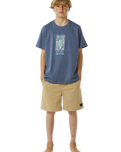 The Rip Curl Boys Boys Lost Islands T-Shirt in Vintage Navy