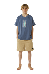 The Rip Curl Boys Boys Lost Islands T-Shirt in Vintage Navy