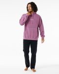 The Rip Curl Mens Quest Hoodie in Dusty Purple