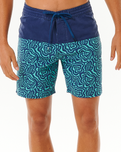 The Rip Curl Mens Mirage Downline Boardshorts in Washed Navy