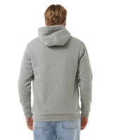 The Rip Curl Mens Icons Lines Zip Hoodie in Greym