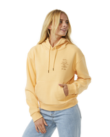 The Rip Curl Womens Search Icon Relaxed Hoodie in Orange