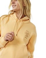 The Rip Curl Womens Search Icon Relaxed Hoodie in Orange