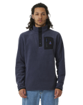 The Rip Curl Mens Anti-Series Search Polar Fleece in Purple Night