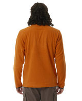 The Rip Curl Mens Anti-Series Search Polar Fleece in Orange Amber