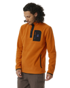 The Rip Curl Mens Anti-Series Search Polar Fleece in Orange Amber