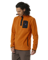 The Rip Curl Mens Anti-Series Search Polar Fleece in Orange Amber