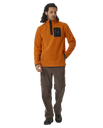 The Rip Curl Mens Anti-Series Search Polar Fleece in Orange Amber