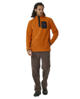 The Rip Curl Mens Anti-Series Search Polar Fleece in Orange Amber