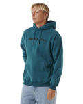 The Rip Curl Mens Dosed Up Hoodie in Trekking Green