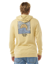 The Rip Curl Mens SWC Hays & Razed Hoodie in Straw