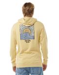 The Rip Curl Mens SWC Hays & Razed Hoodie in Straw