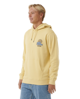 The Rip Curl Mens SWC Hays & Razed Hoodie in Straw