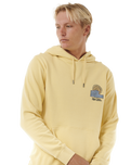 The Rip Curl Mens SWC Hays & Razed Hoodie in Straw