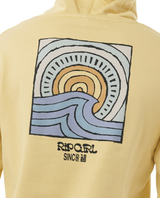 The Rip Curl Mens SWC Hays & Razed Hoodie in Straw