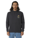 The Rip Curl Mens SWC Hays & Razed Hoodie in Washed Black