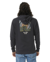 The Rip Curl Mens SWC Hays & Razed Hoodie in Washed Black