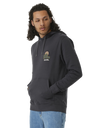 The Rip Curl Mens SWC Hays & Razed Hoodie in Washed Black