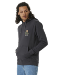 The Rip Curl Mens SWC Hays & Razed Hoodie in Washed Black