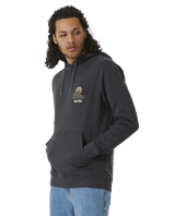 The Rip Curl Mens SWC Hays & Razed Hoodie in Washed Black