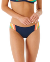 The Rip Curl Womens Day Break Multi Cheeky Bikini Bottoms in Navy