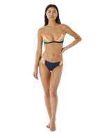 The Rip Curl Womens Day Break Multi Cheeky Bikini Bottoms in Navy