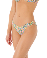 The Rip Curl Womens Afterglow Floral Full Bikini Bottoms in Multi