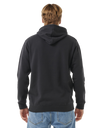 The Rip Curl Mens Horizon Zip Thru Hoodie in Washed Black