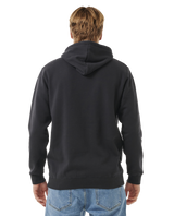 The Rip Curl Mens Horizon Zip Thru Hoodie in Washed Black