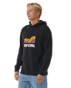 The Rip Curl Mens Surf Revival Capture Hoodie in Black