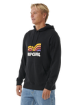 The Rip Curl Mens Surf Revival Capture Hoodie in Black